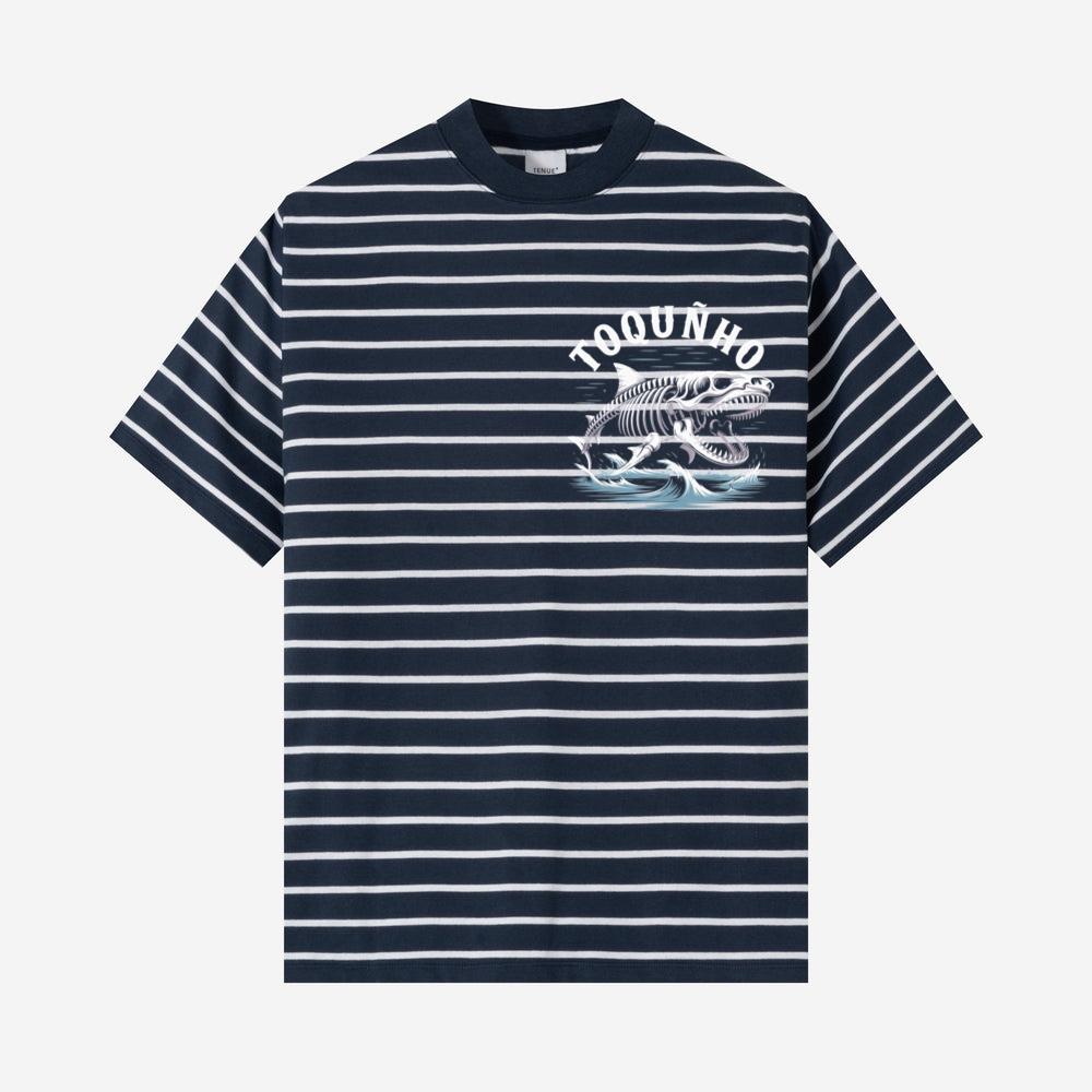 Toquinho Fish Skeleton Punk Rock Graphic T-Shirt