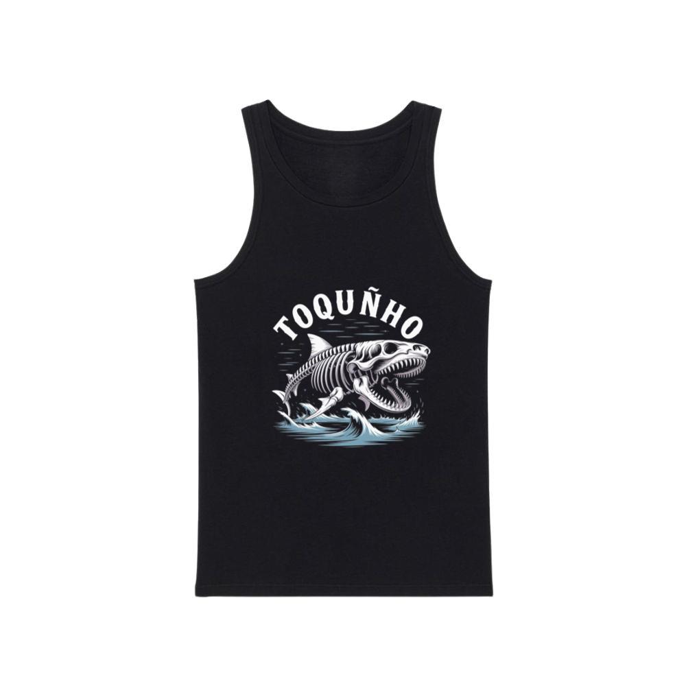 Toquinho Fish Skeleton Punk Rock Graphic Tank Top