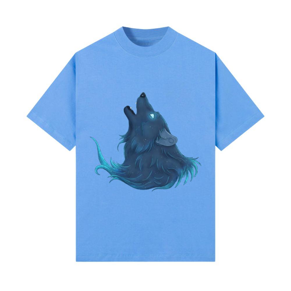 Totem Animal - Howling Blue Wolf Spirit T-Shirt