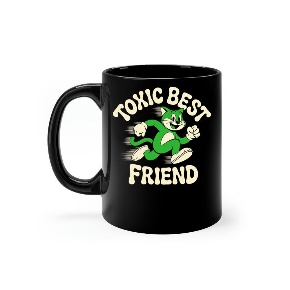 Toxic Best Friend Cat Retro Comic Graphic for Bold Unique Style Mug