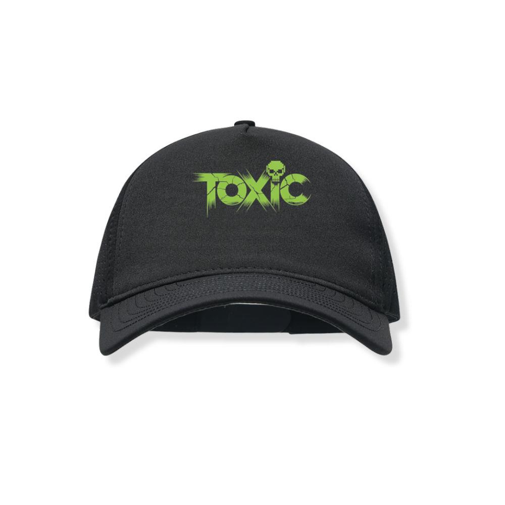 Toxic Skull Neon Letters Dark Style Black Hat