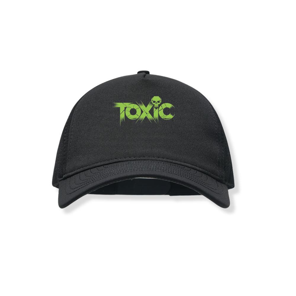 Toxic Skull Neon Letters Dark Style Black Hat