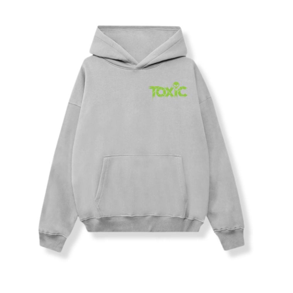 Toxic Skull Neon Letters Dark Style Hoodie