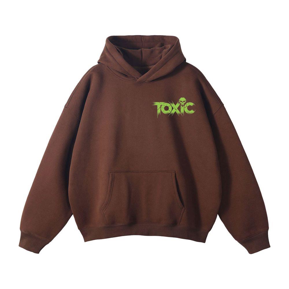 Toxic Skull Neon Letters Dark Style Hoodie - Image 3