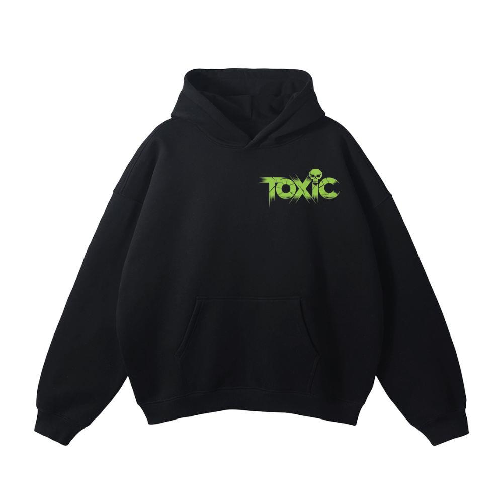 Toxic Skull Neon Letters Dark Style Hoodie