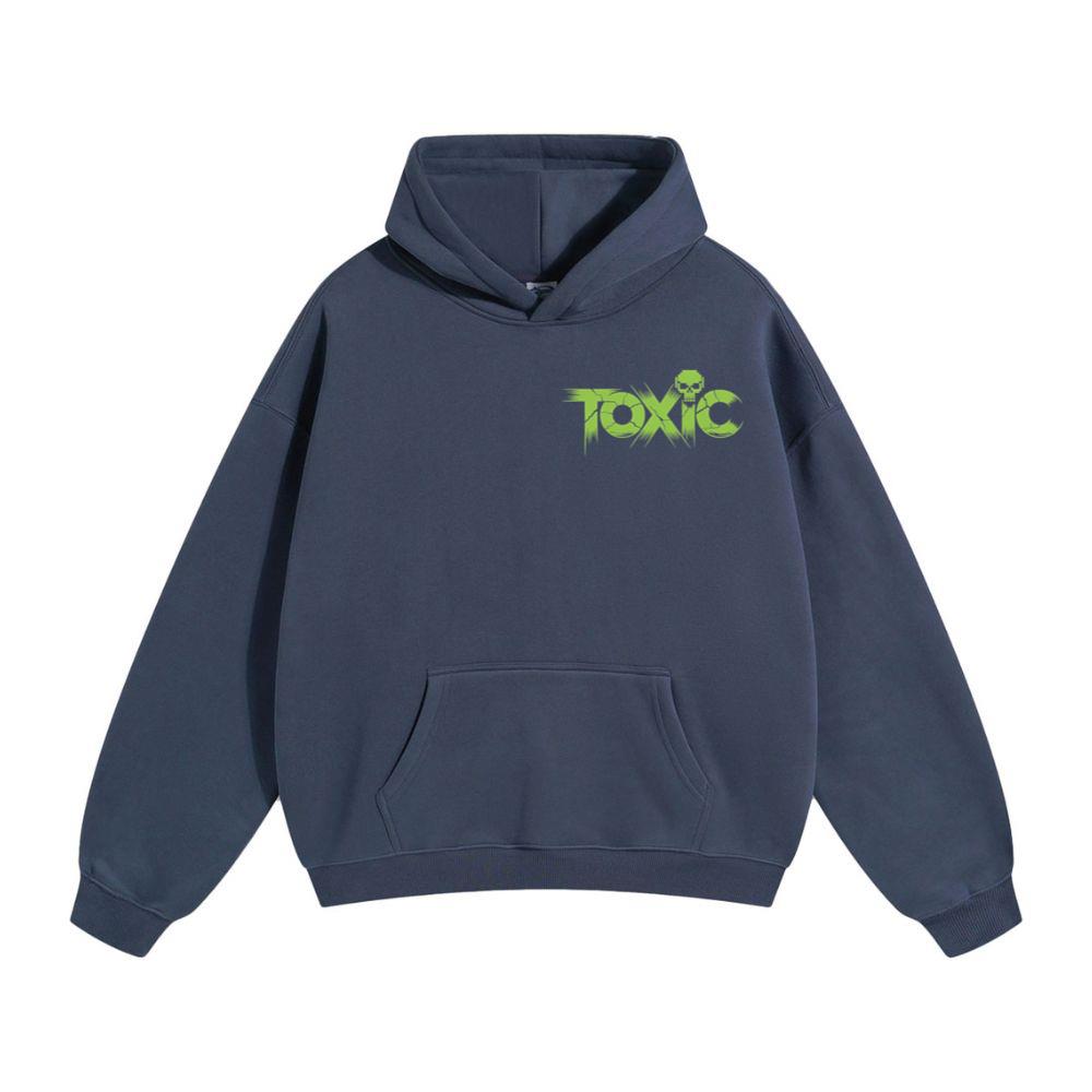 Toxic Skull Neon Letters Dark Style Hoodie