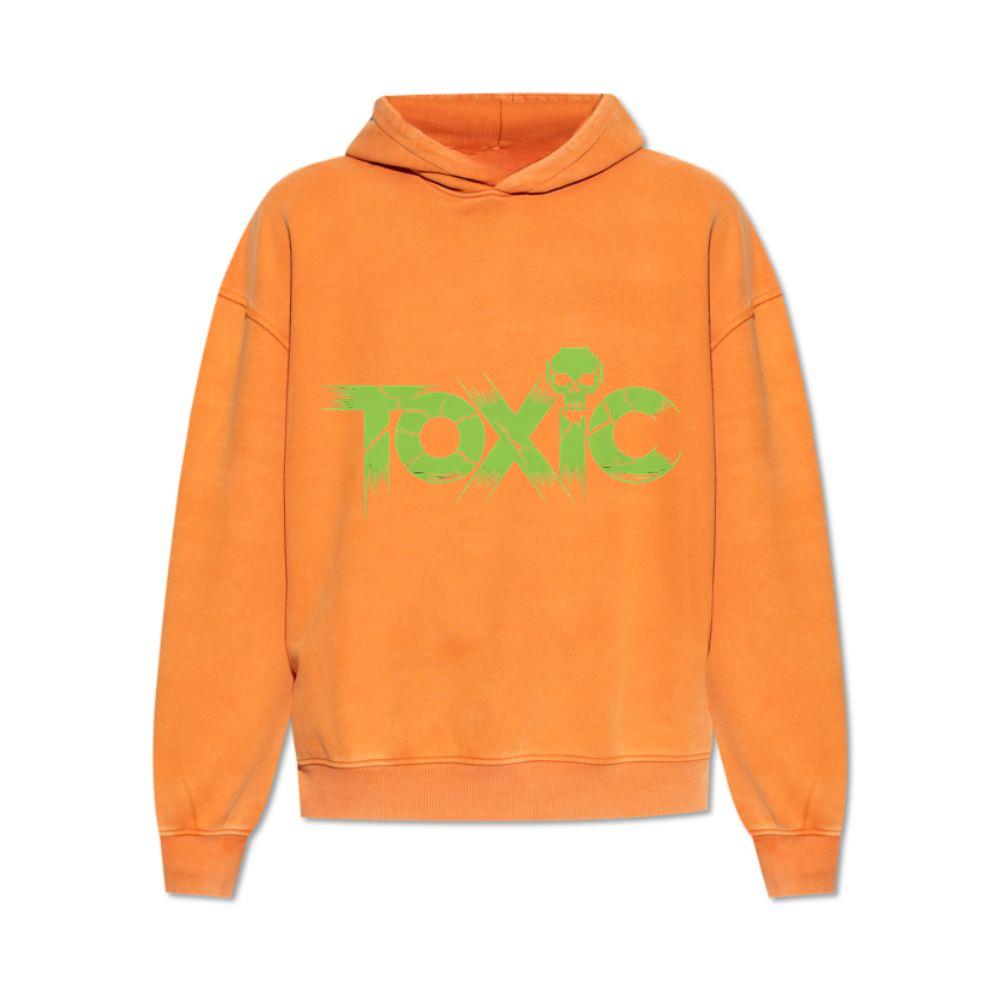 Toxic Skull Neon Letters Dark Style Hoodies