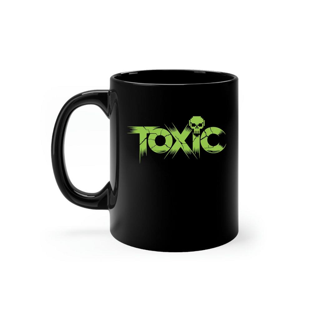 Toxic Skull Neon Letters Dark Style Mug