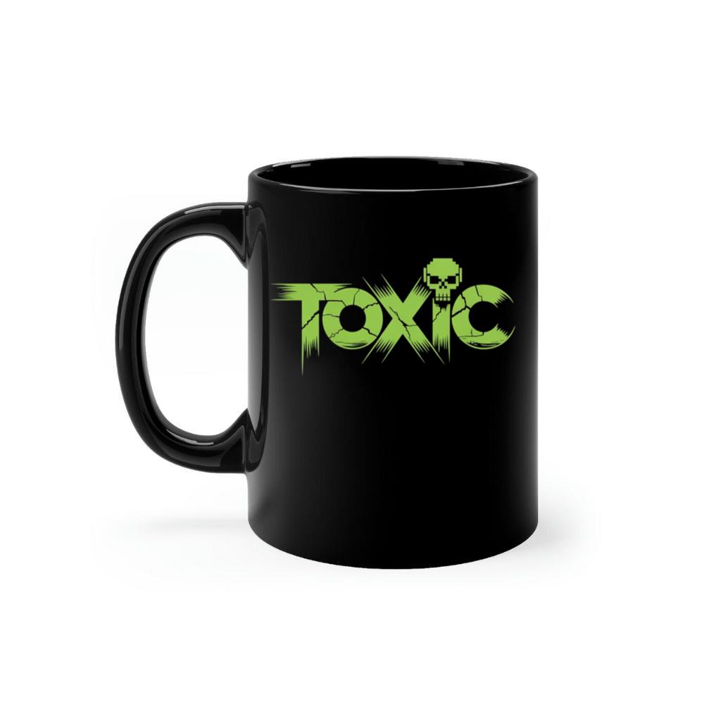 Toxic Skull Neon Letters Dark Style Mug