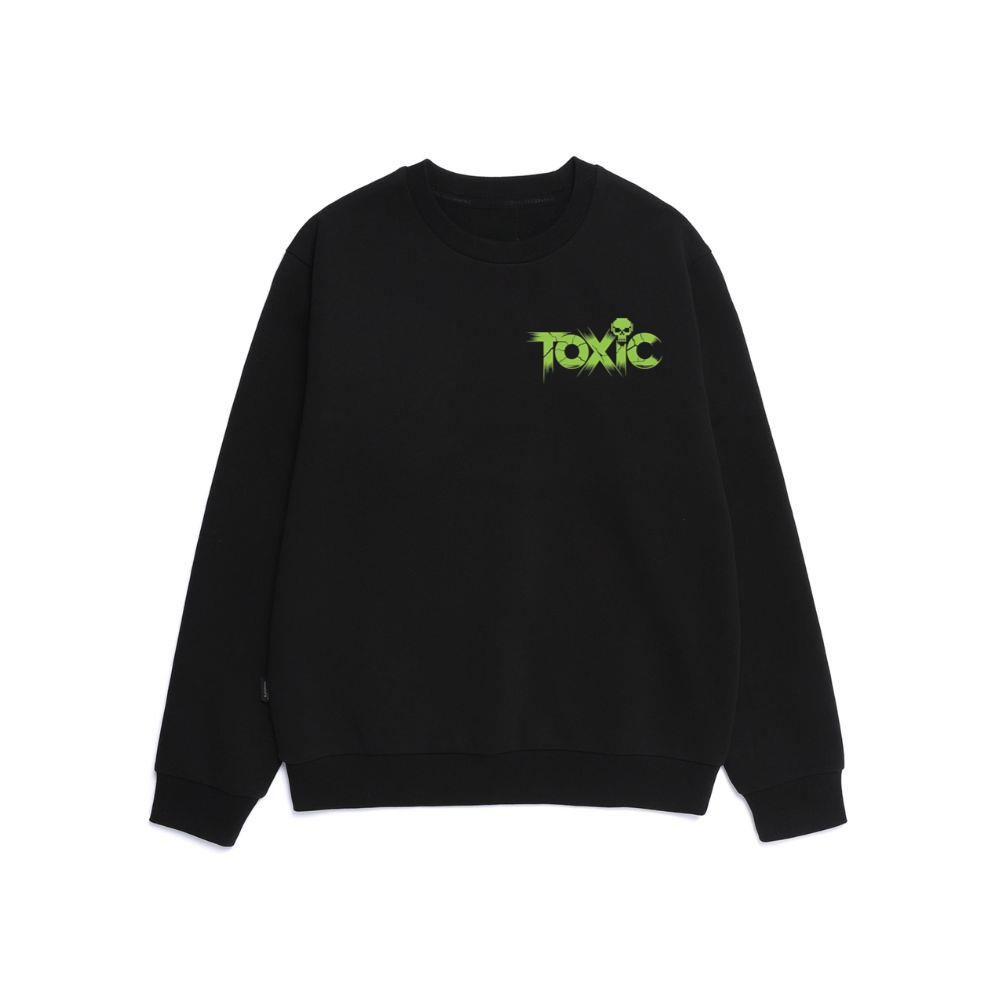 Toxic Skull Neon Letters Dark Style Sweatshirt