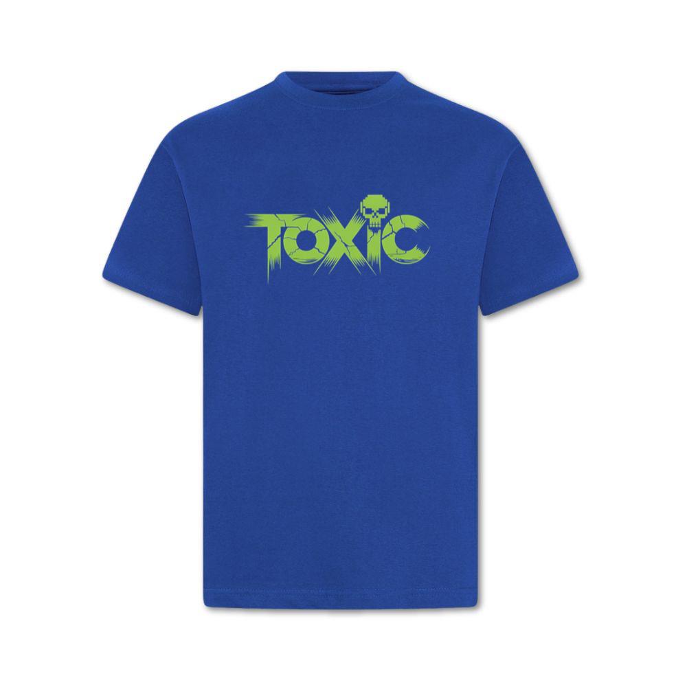 Toxic Skull Neon Letters Dark Style T-Shirt