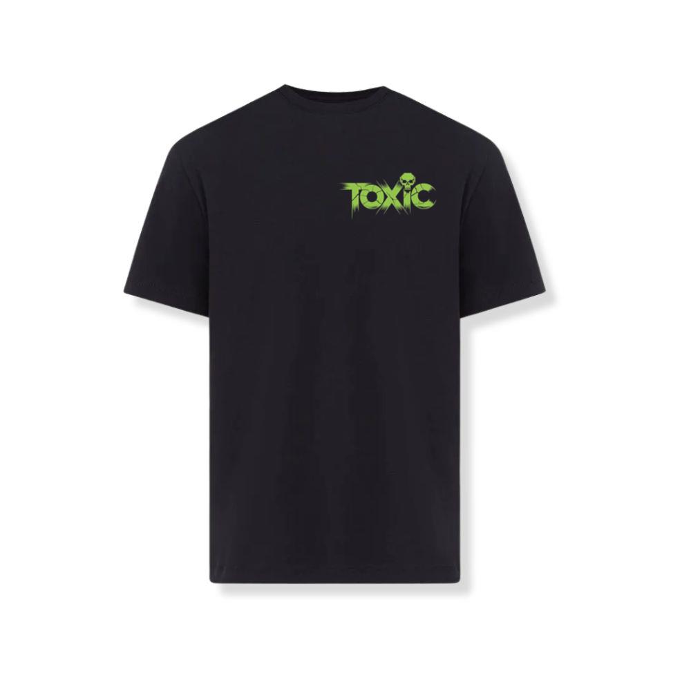 Toxic Skull Neon Letters Dark Style T-Shirt