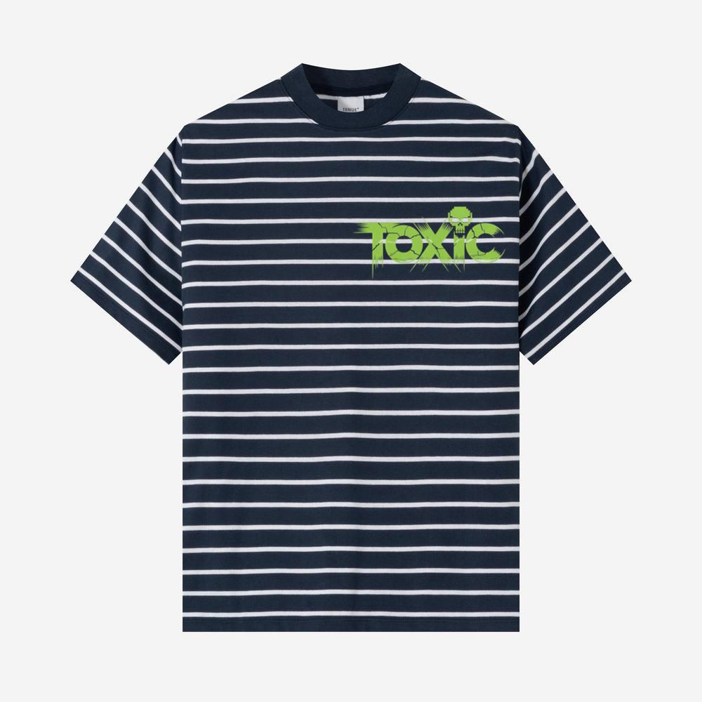 Toxic Skull Neon Letters Dark Style T-Shirt
