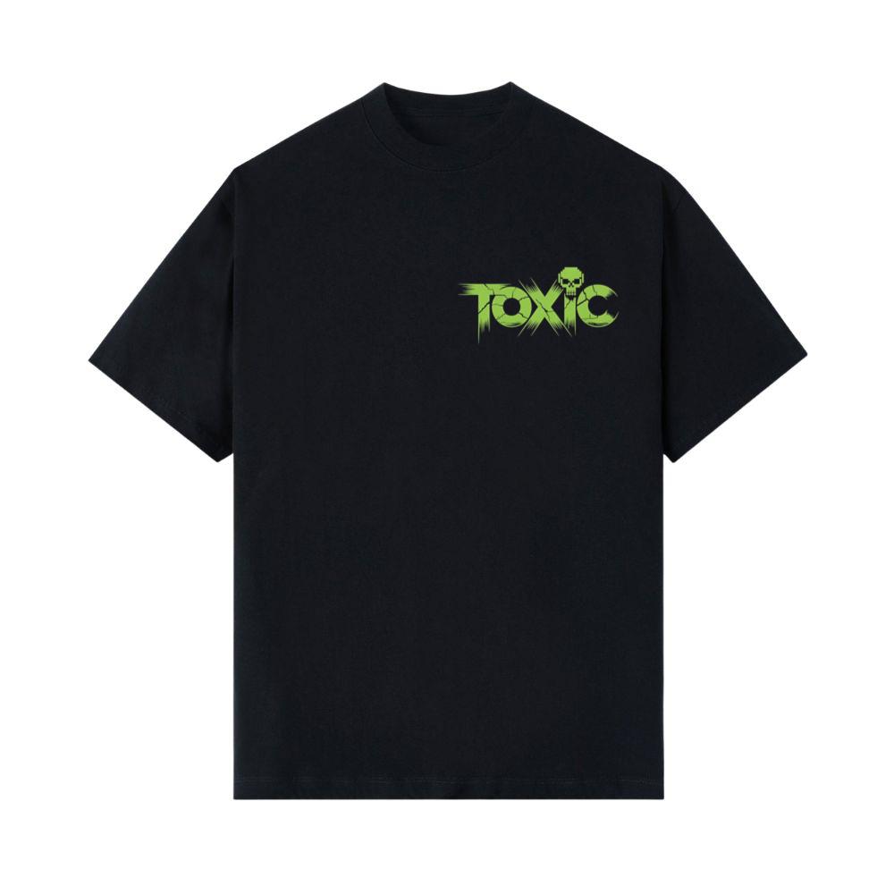 Toxic Skull Neon Letters Dark Style T-Shirts