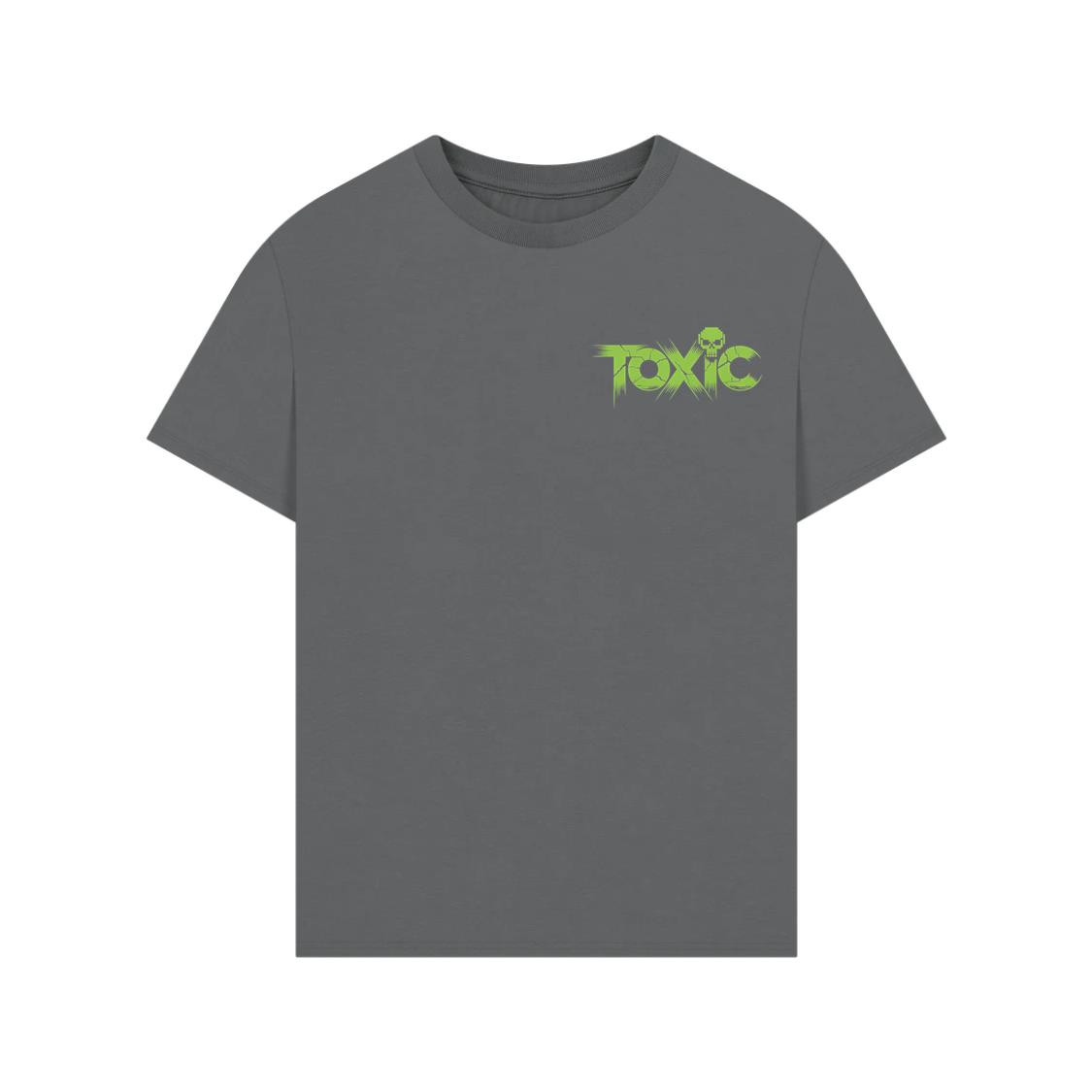 Toxic Skull Neon Letters Dark Style T-Shirts