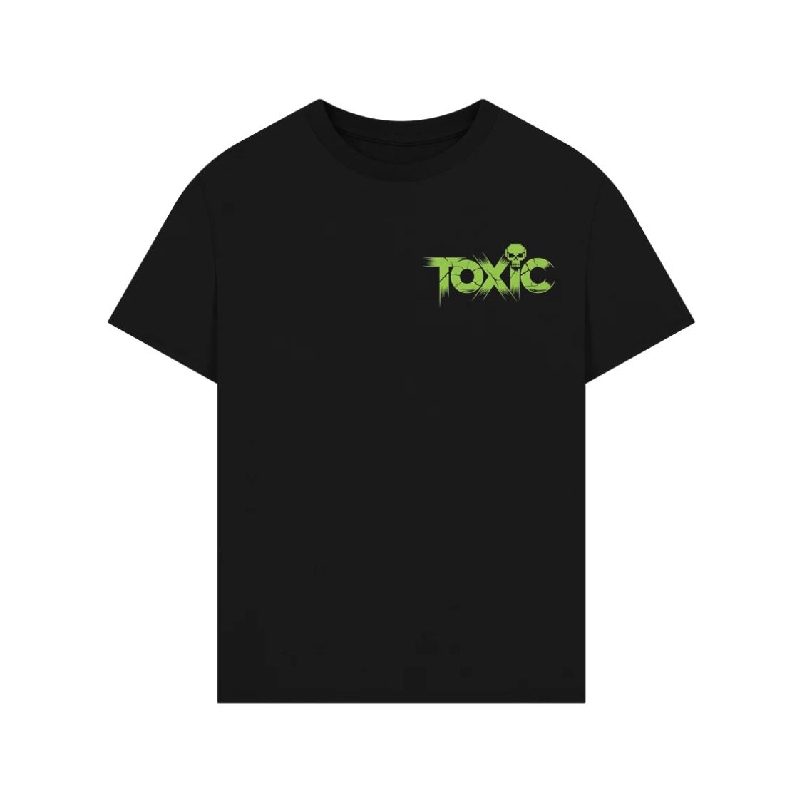Toxic Skull Neon Letters Dark Style T-Shirts