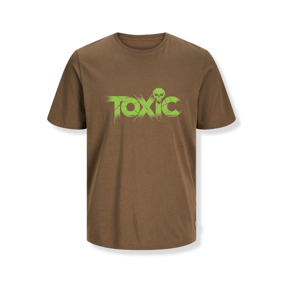 Toxic Skull Neon Letters Dark Style T-Shirts