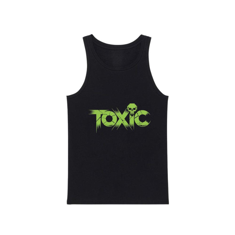 Toxic Skull Neon Letters Dark Style Tank Top