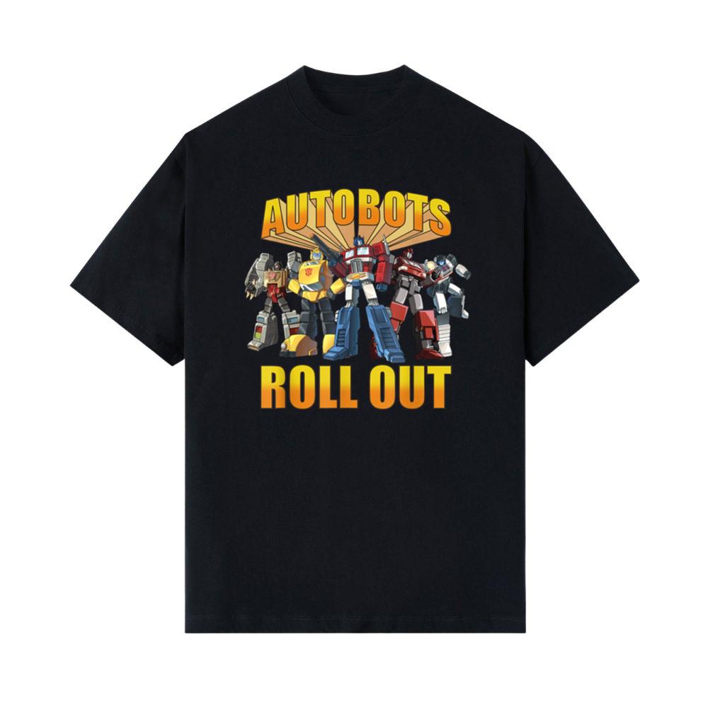Transformers Retro Autobots Roll Out Group Shot T-Shirt
