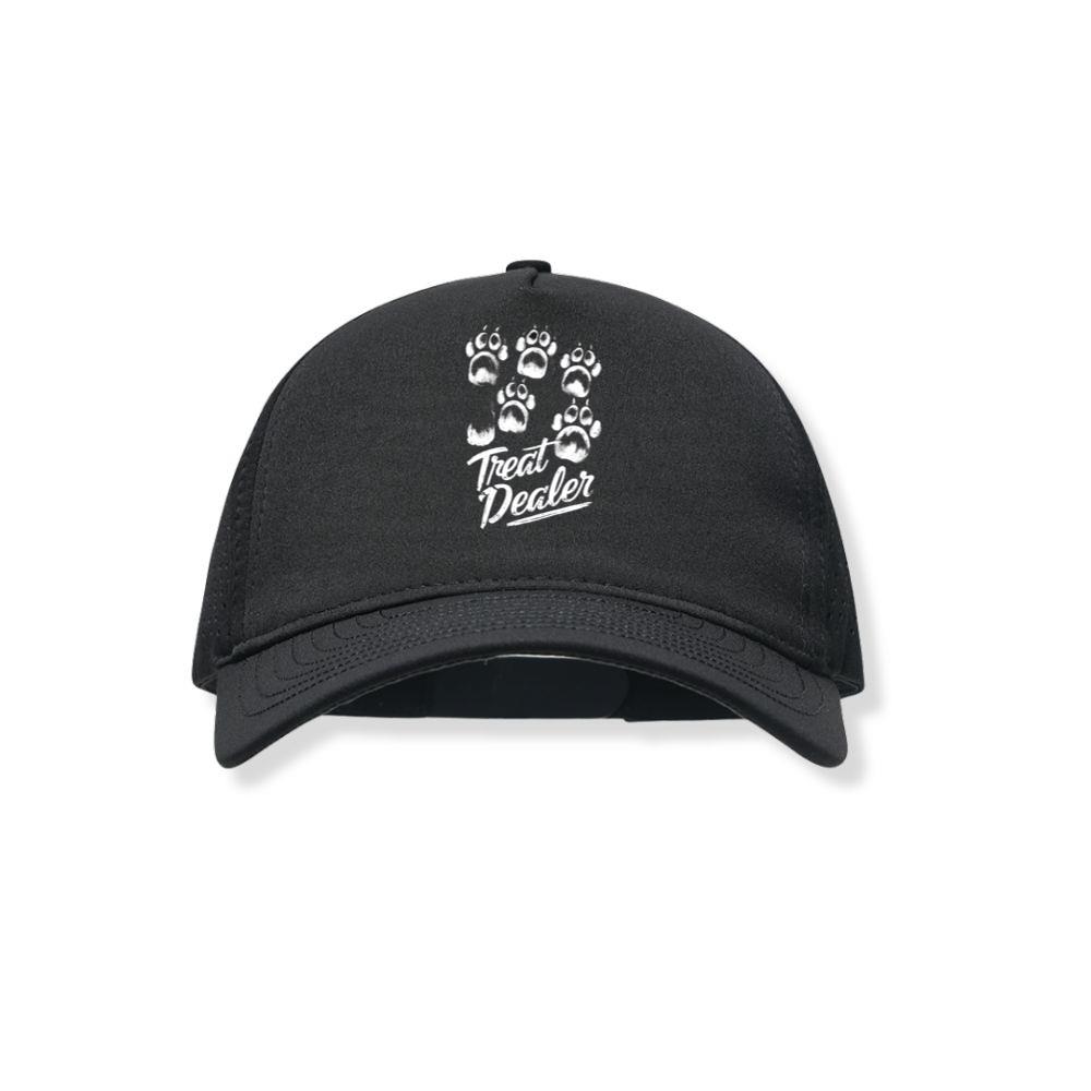 Treat Dealer Dog Paw Prints Funny Halloween Pet Design Black Hat