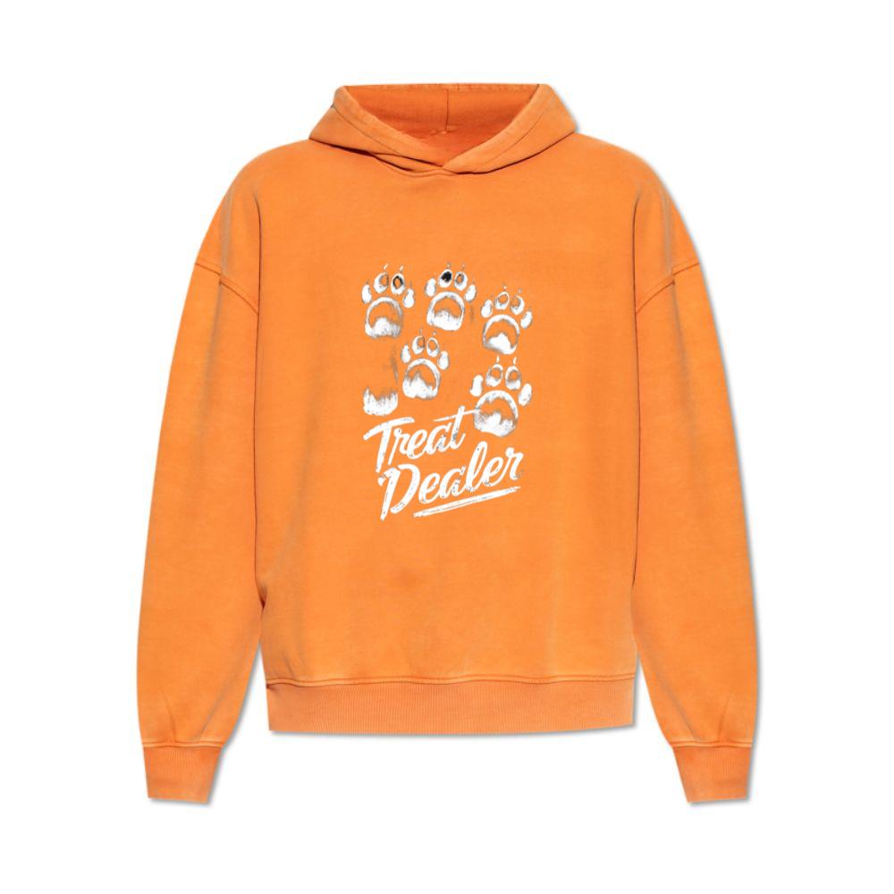 Treat Dealer Dog Paw Prints Funny Halloween Pet Design Hoodie