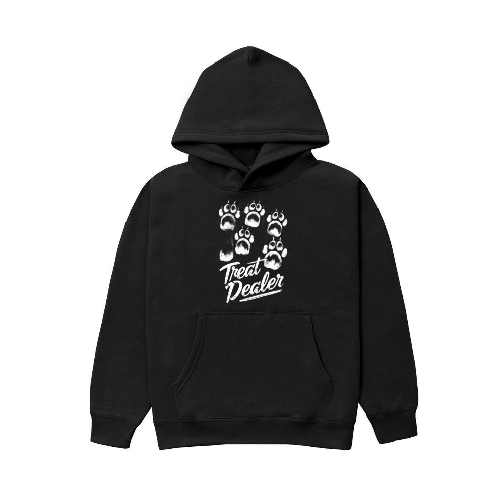 Treat Dealer Dog Paw Prints Funny Halloween Pet Design Hoodie