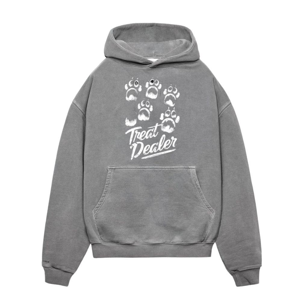 Treat Dealer Dog Paw Prints Funny Halloween Pet Design Hoodies