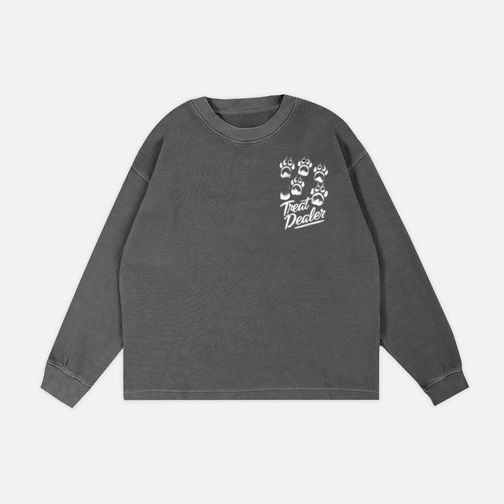 Treat Dealer Dog Paw Prints Funny Halloween Pet Design Sweatshirt