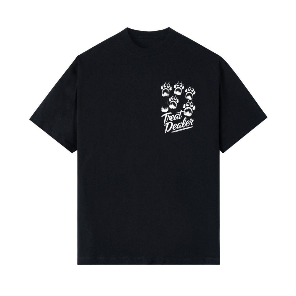 Treat Dealer Dog Paw Prints Funny Halloween Pet Design T-Shirts