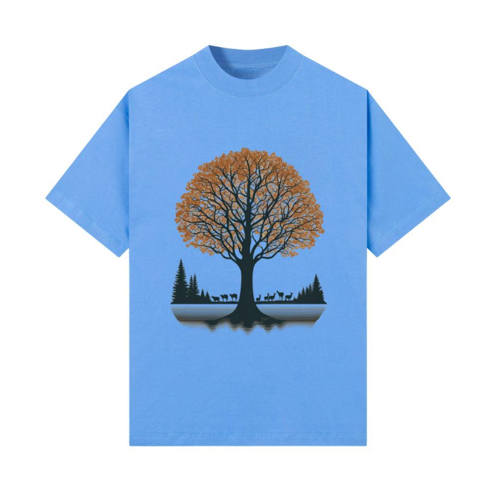 Tree of Life with Silhouette of Animals T-Shirt