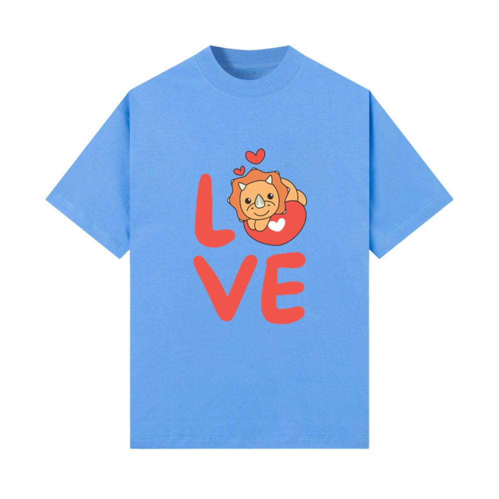 Triceratops For Valentine's Day Cute Animals T-Shirt
