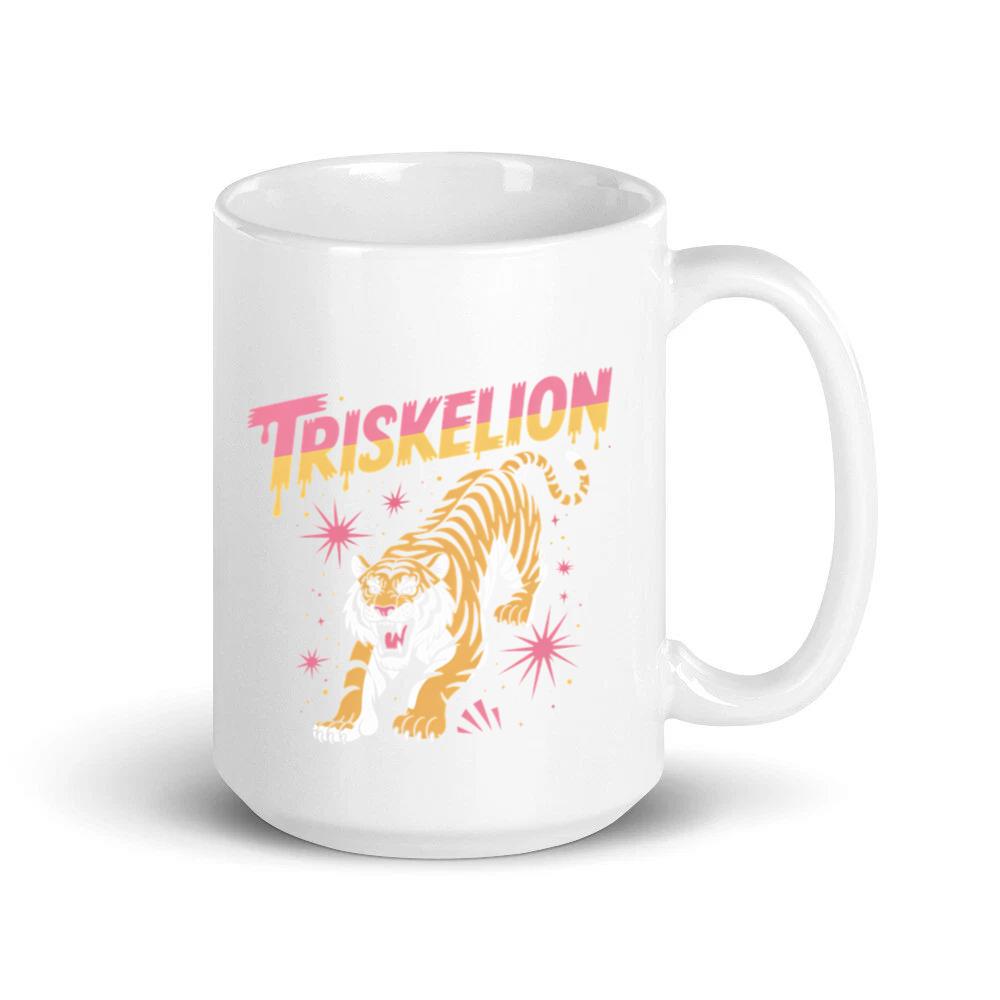 Triskelion Tiger Retro Streetwear Graphic Mug