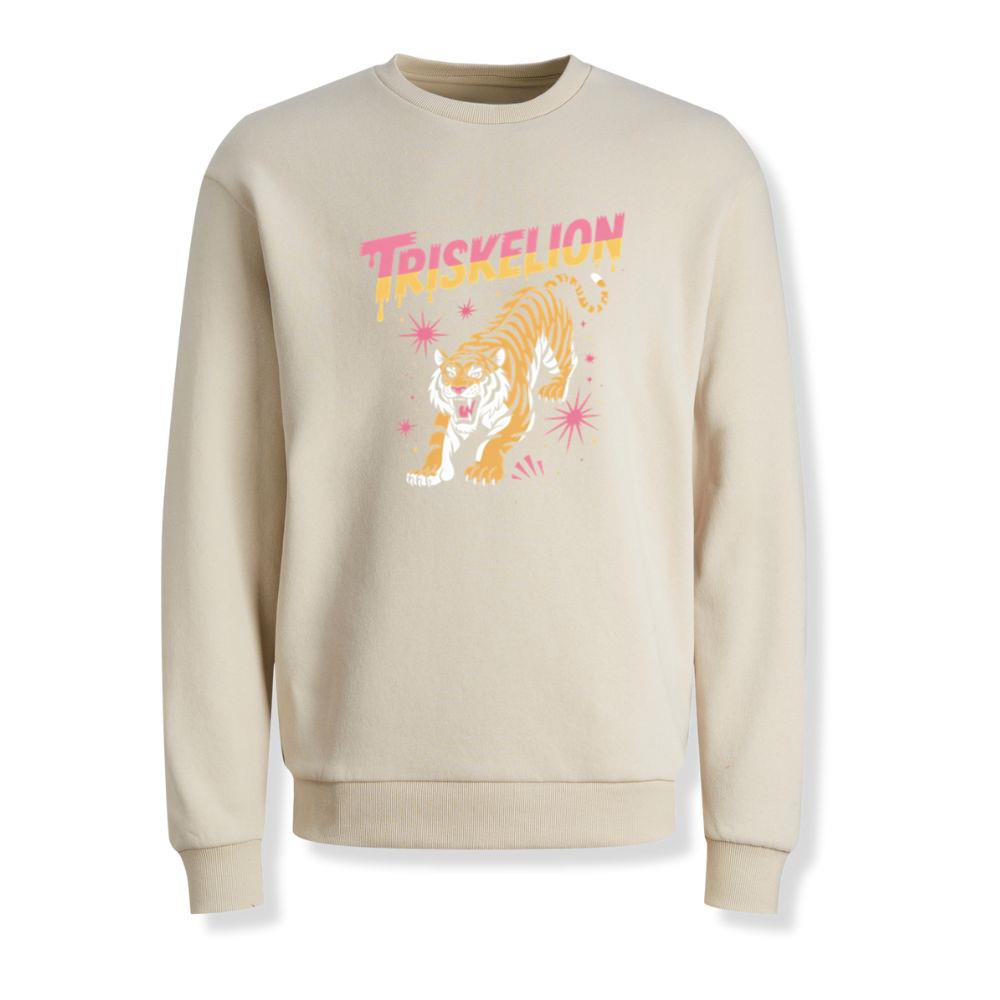 Triskelion Tiger Retro Streetwear Graphic Sweatshirt - Image 2