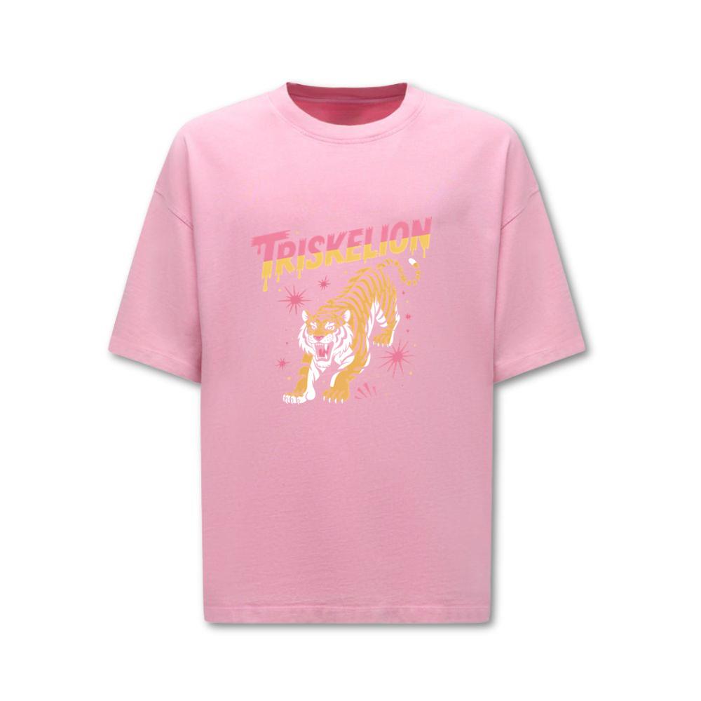 Triskelion Tiger Retro Streetwear Graphic T-Shirt