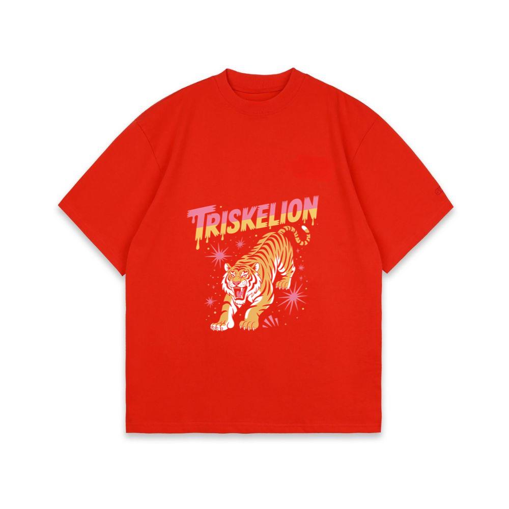 Triskelion Tiger Retro Streetwear Graphic T-Shirt