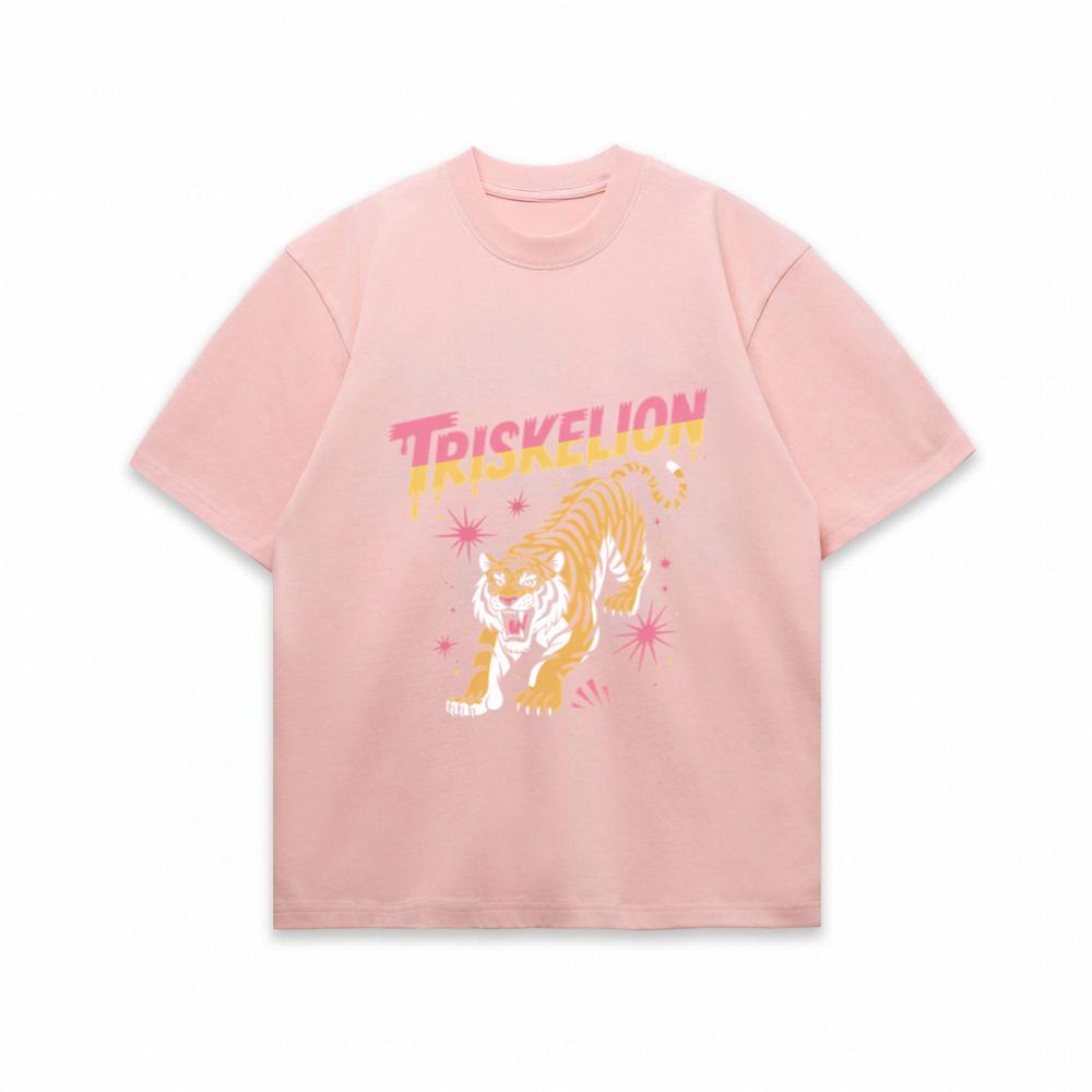 Triskelion Tiger Retro Streetwear Graphic T-Shirt