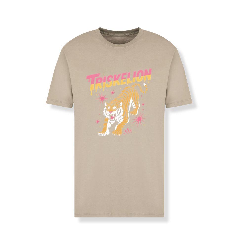 Triskelion Tiger Retro Streetwear Graphic T-Shirt