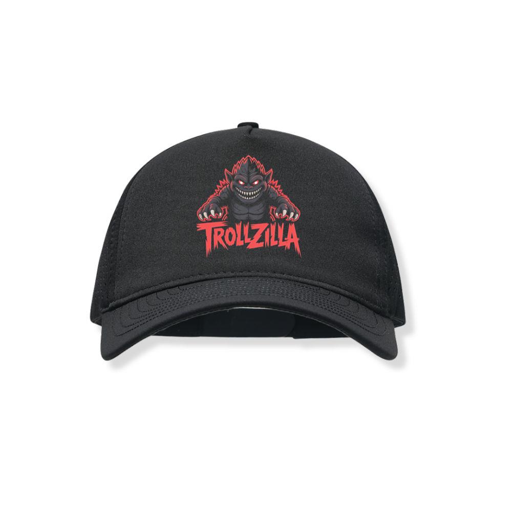 Trollzilla Monster Cartoon Horror Design Black Hat