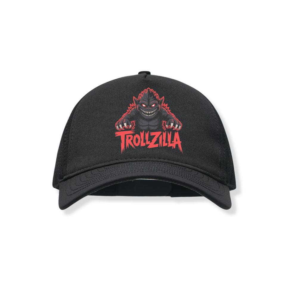 Trollzilla Monster Cartoon Horror Design Black Hat
