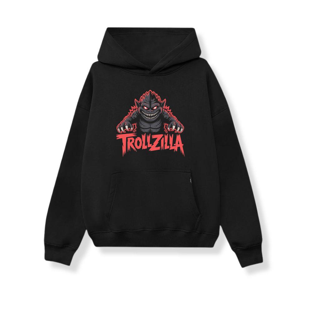 Trollzilla Monster Cartoon Horror Design Hoodie