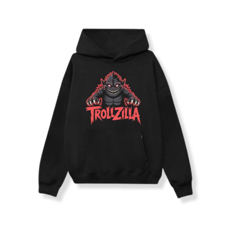 Trollzilla Monster Cartoon Horror Design Hoodie