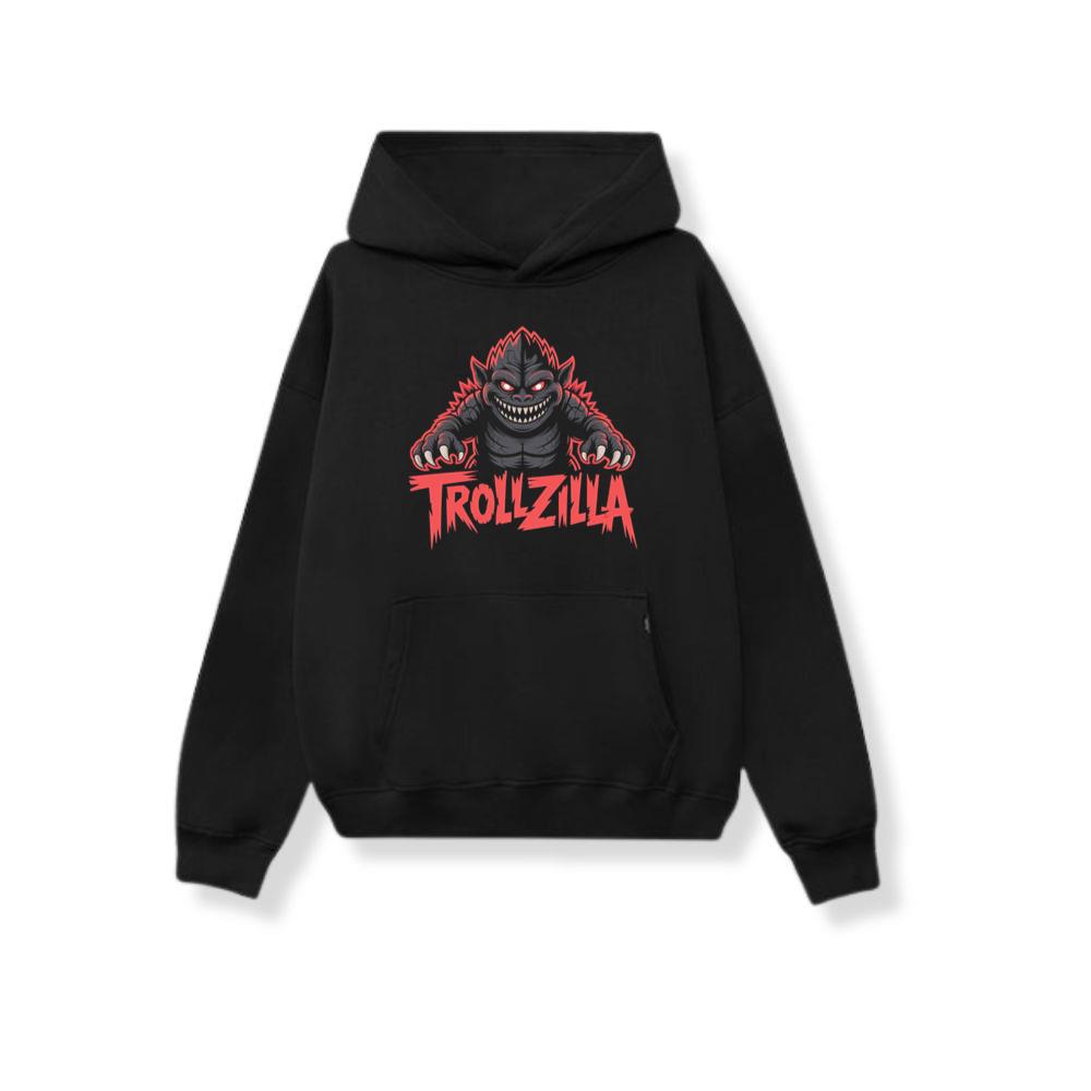 Trollzilla Monster Cartoon Horror Design Hoodie
