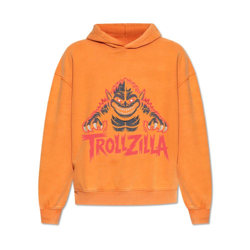 Trollzilla Monster Cartoon Horror Design Hoodies