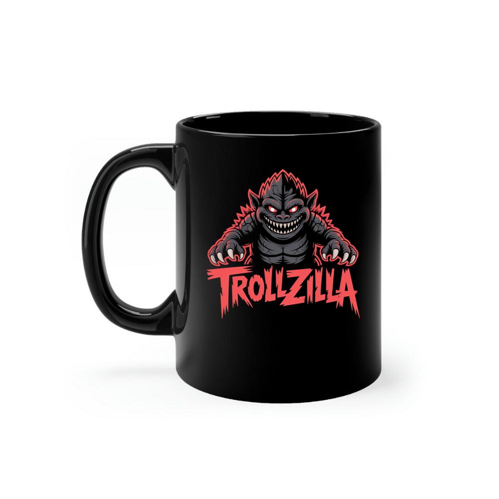 Trollzilla Monster Cartoon Horror Design Mug
