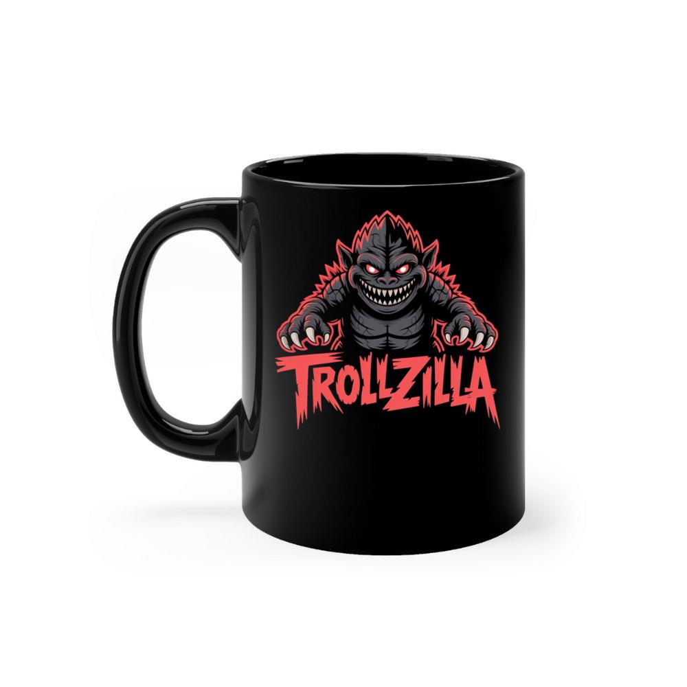 Trollzilla Monster Cartoon Horror Design Mug