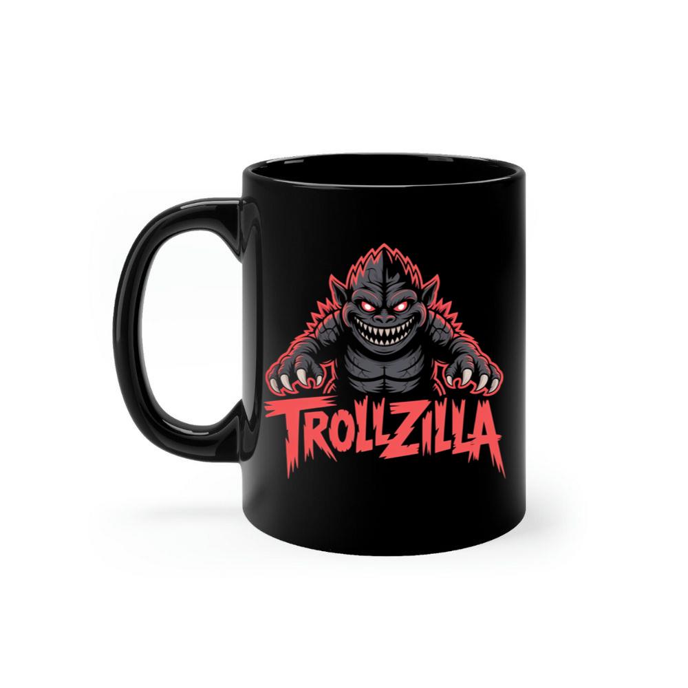 Trollzilla Monster Cartoon Horror Design Mug