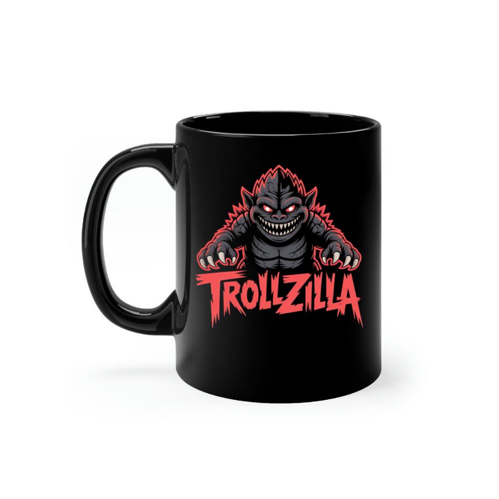 Trollzilla Monster Cartoon Horror Design Mug