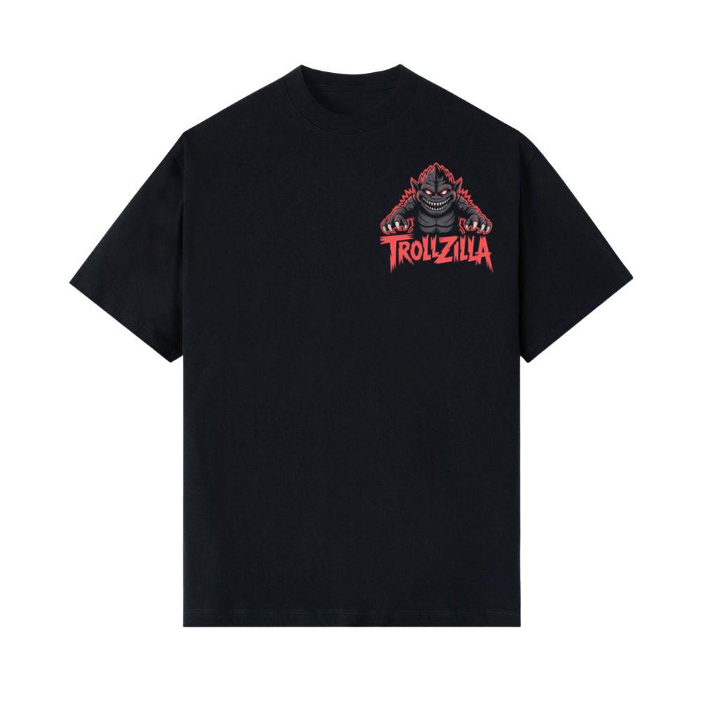 Trollzilla Monster Cartoon Horror Design T-Shirt