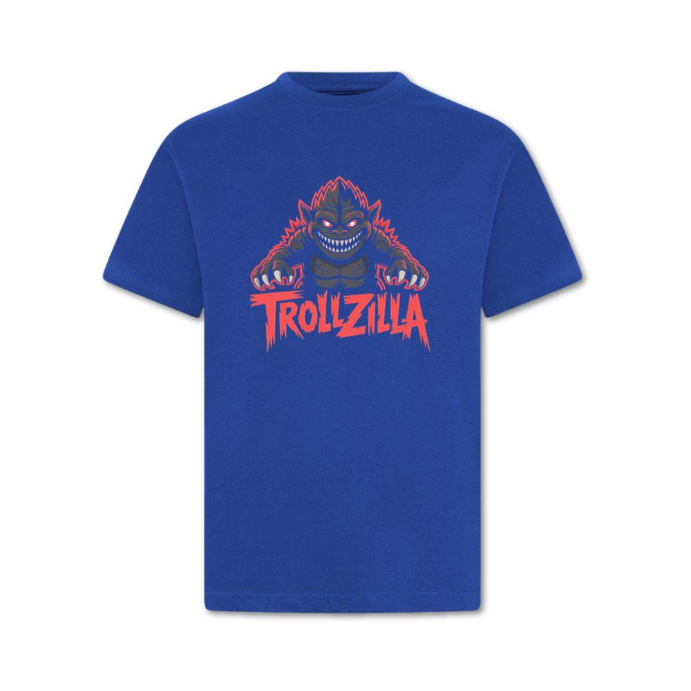 Trollzilla Monster Cartoon Horror Design T-Shirt