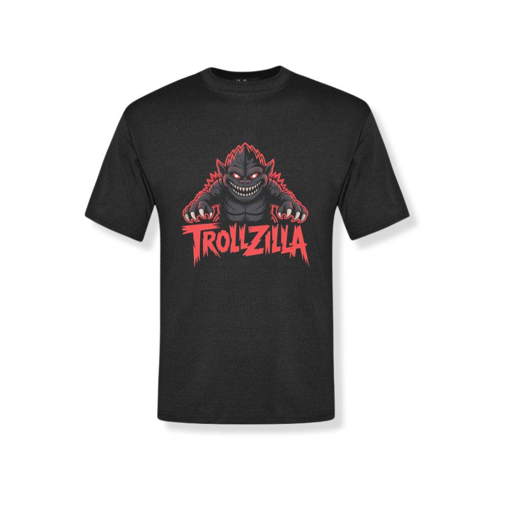 Trollzilla Monster Cartoon Horror Design T-Shirt